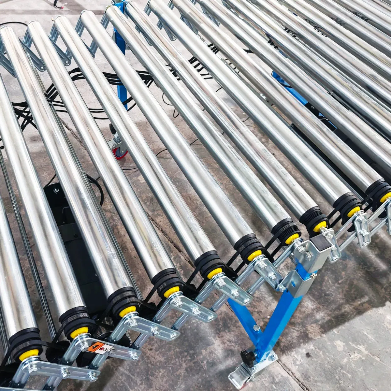 Expandable Labor Saving Powered Roller Conveyor Line with Flexible Conveyor Roller