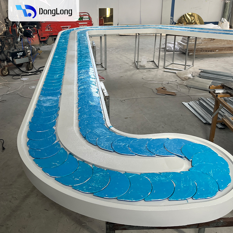 Plastic Material Conveyor System Rotating Sushi Conveyor Belt Rotating Small Hot Pot Equipment