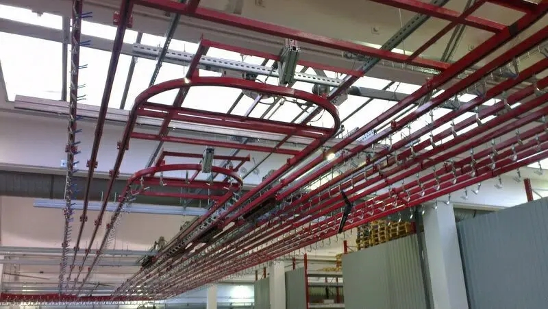 Factory Price Heavy Duty Monorail Suspension Suspended Gravity Conveyor System 5t