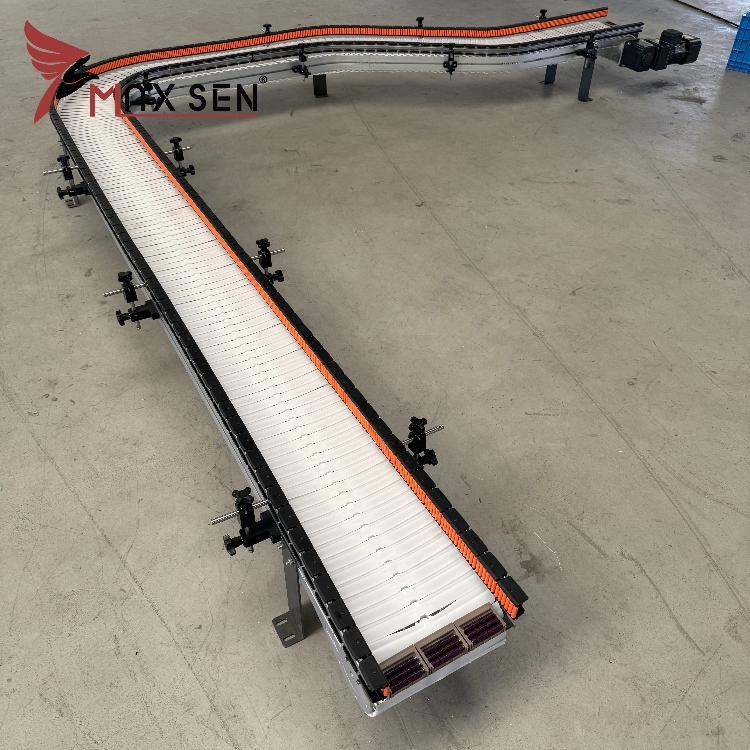Flexible Chain Conveyor System for Beverage &amp; Food Packaging Line