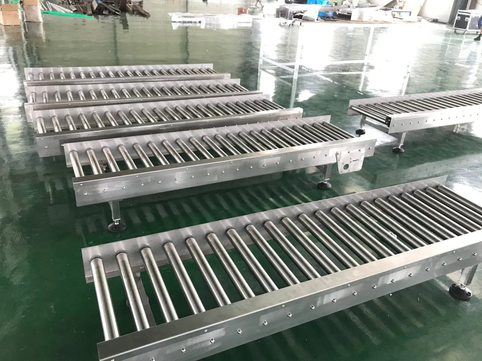 Hairise Stainless Steel Roller Conveyor System for Logistic Sorting Line Wtih ISO&amp; CE &FDA Certificate