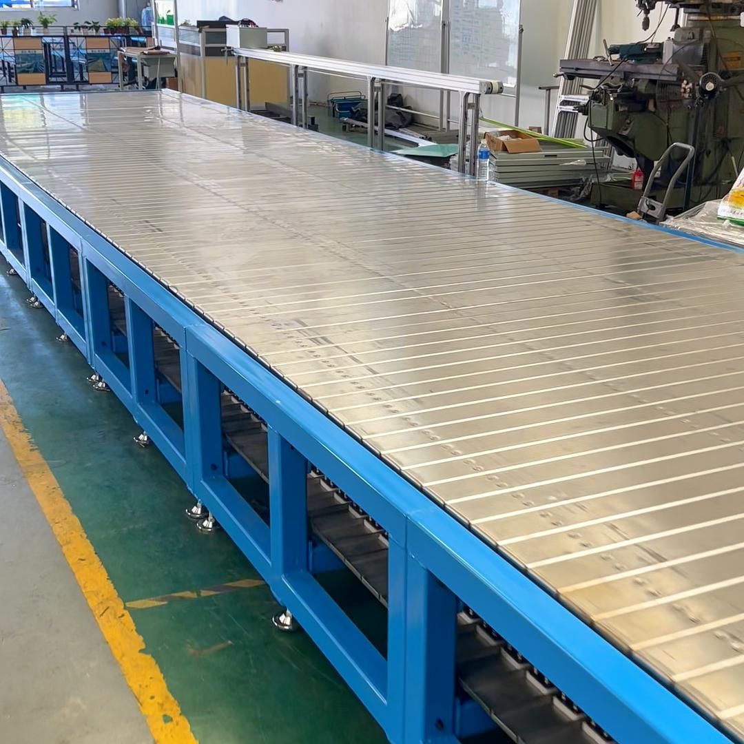 Customized Modular Plastic Belt Conveyor System New Condition for Manufacturing Plant Production Transport Line