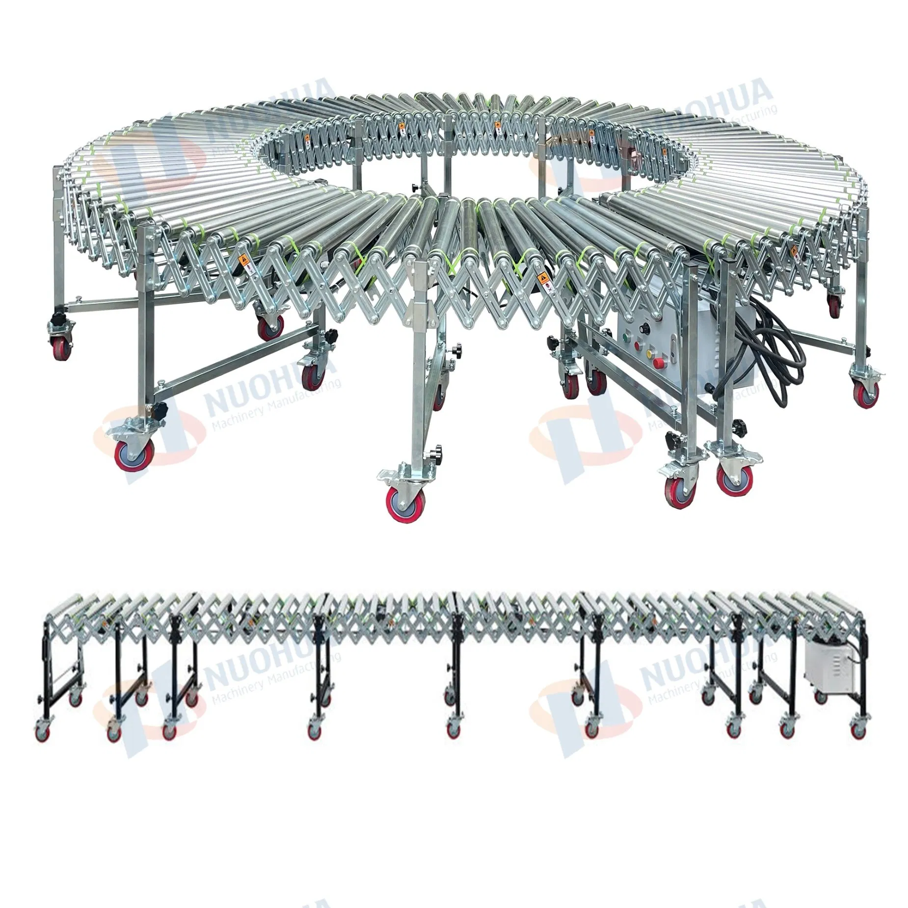 Flexible and Easily Manoeuvrable Powered Roller Expandable Conveyor for Distribution Centres