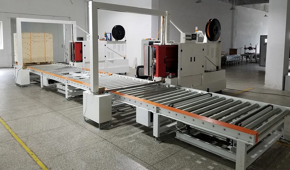 Full-Auto Pallet Packing System with All Kinds Conveyor Line for Pallets