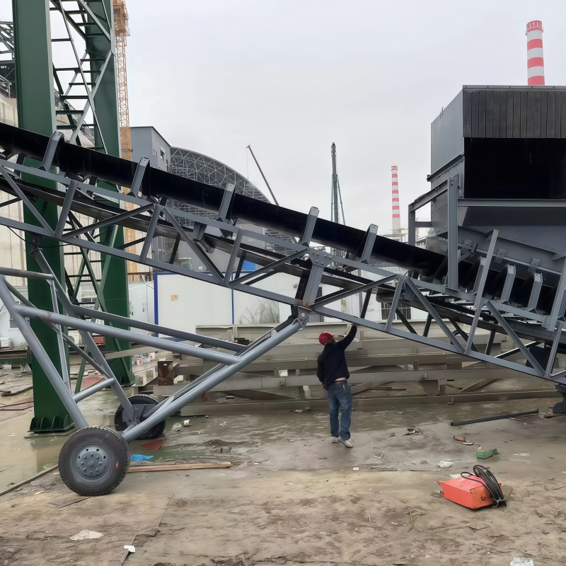Customized Systems Mobile Belt Conveyors Flexible Industrial Inclined Belt Conveyors
