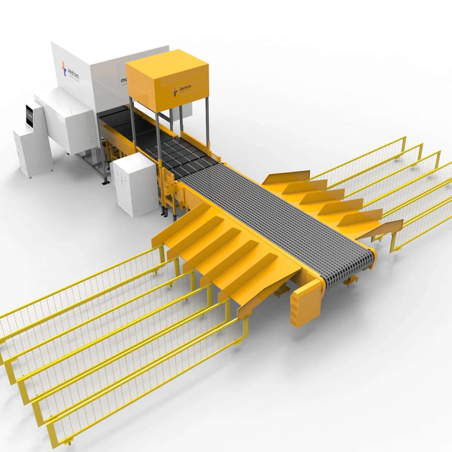 Smart Sorting System Combined with Weighing &amp; Scanning &amp; Conveyor Machine and Logistics Equipment for Logistics Warehouse Dws