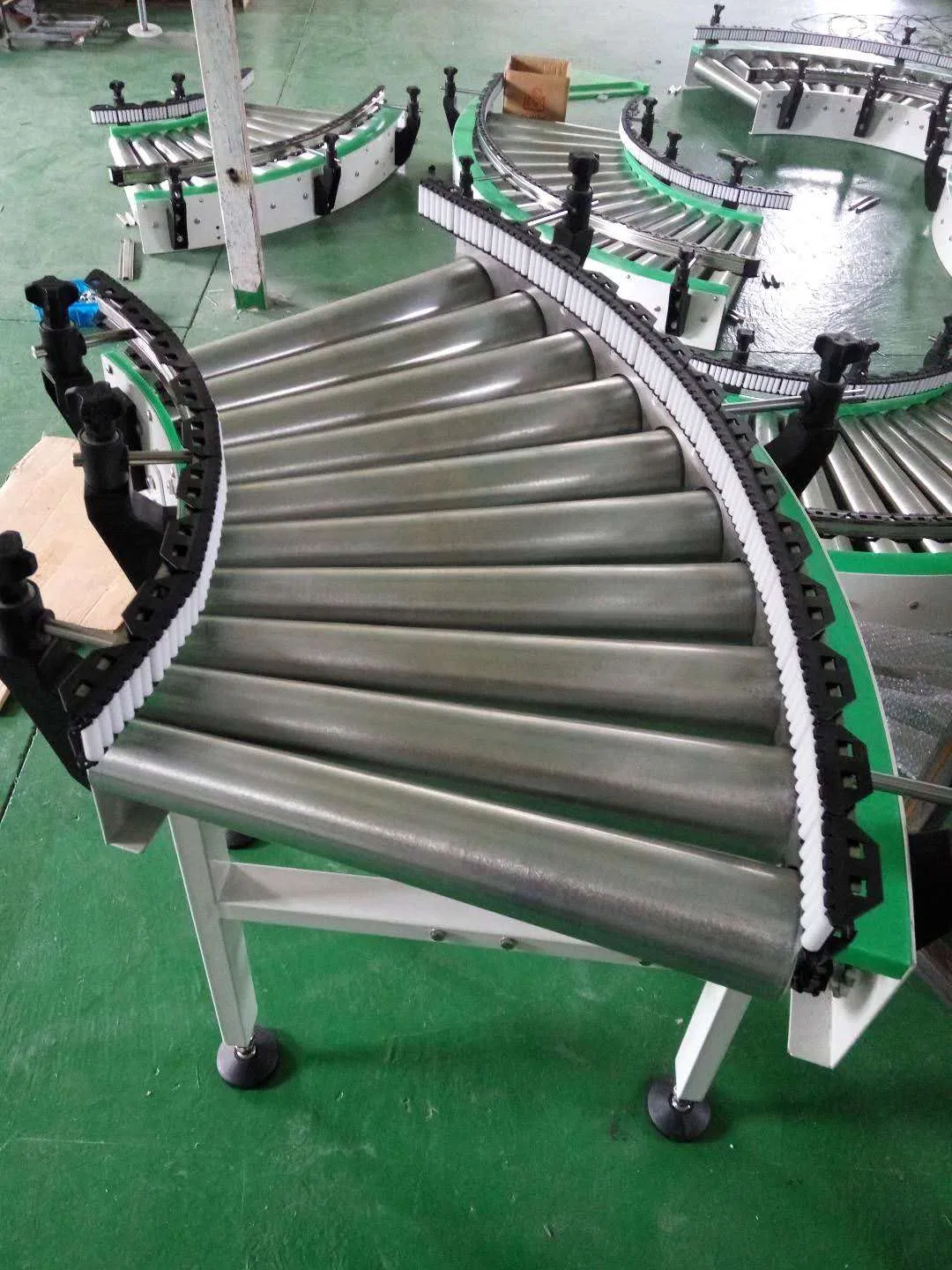 Hairise Stainless Steel Roller Conveyor System for Logistic Sorting Line Wtih ISO&amp; CE &FDA Certificate