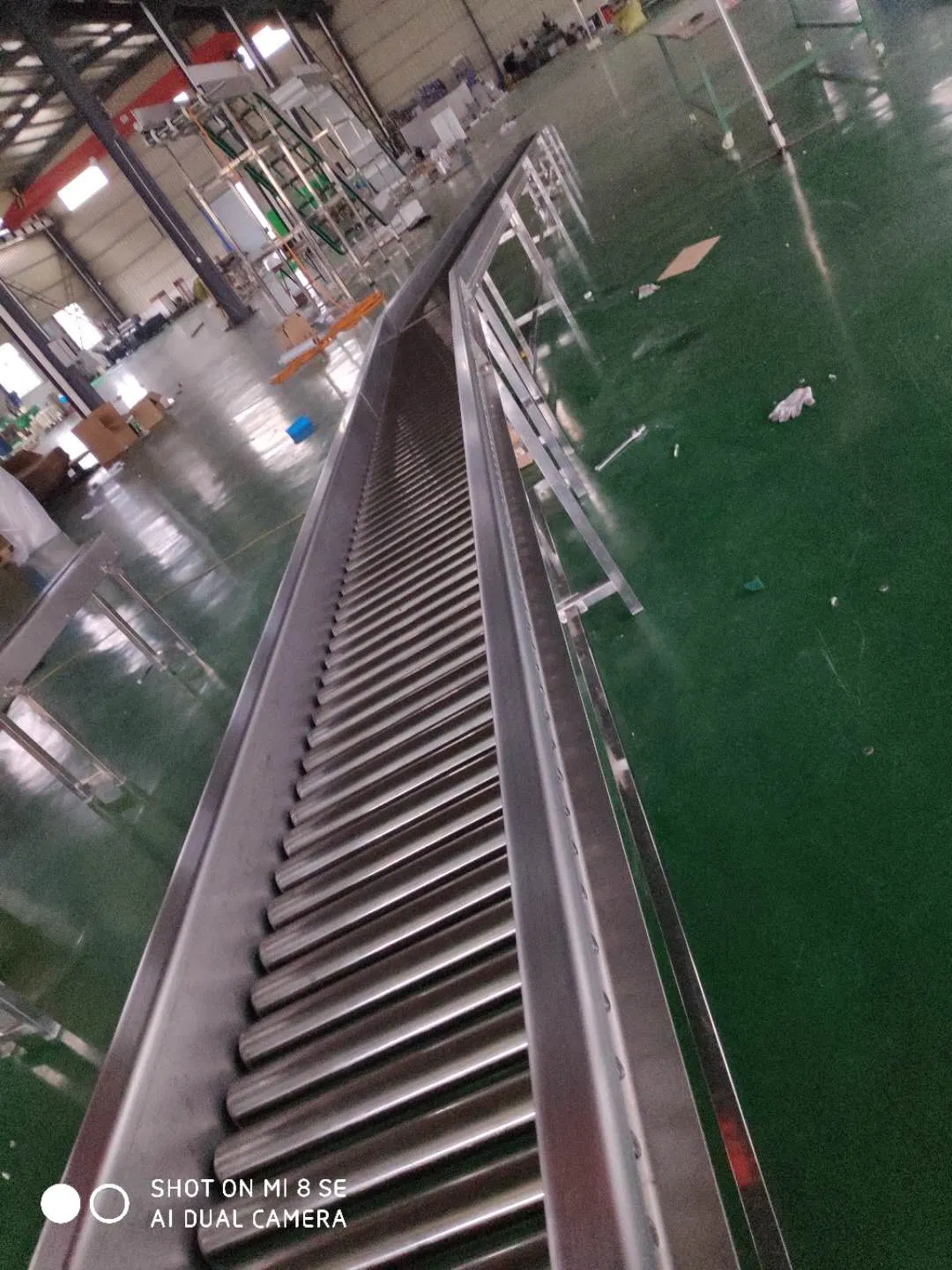 Hairise Powered Roller Conveyor System with 90 Degree Turning Wtih ISO&amp; CE &FDA Certificate