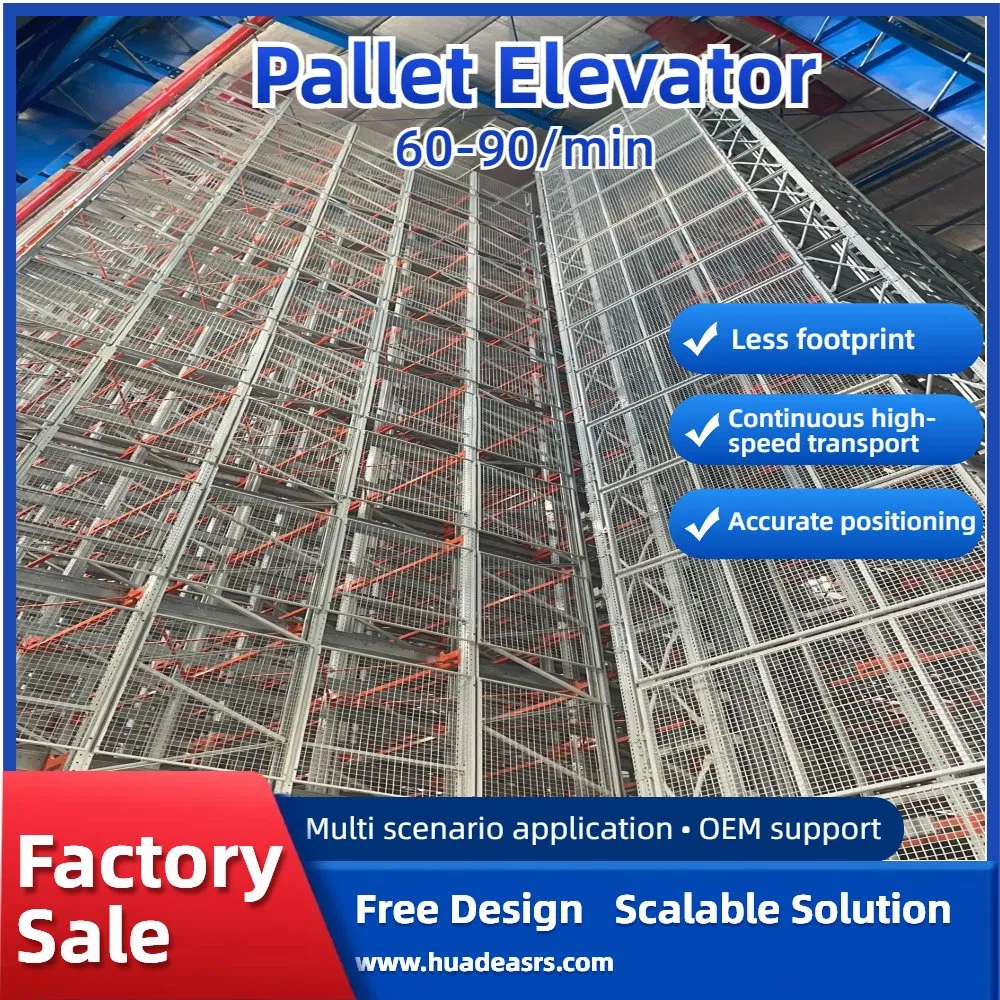 Warehouse Pallet Vertical Lift Conveyors System for Heavy and Buly Loads