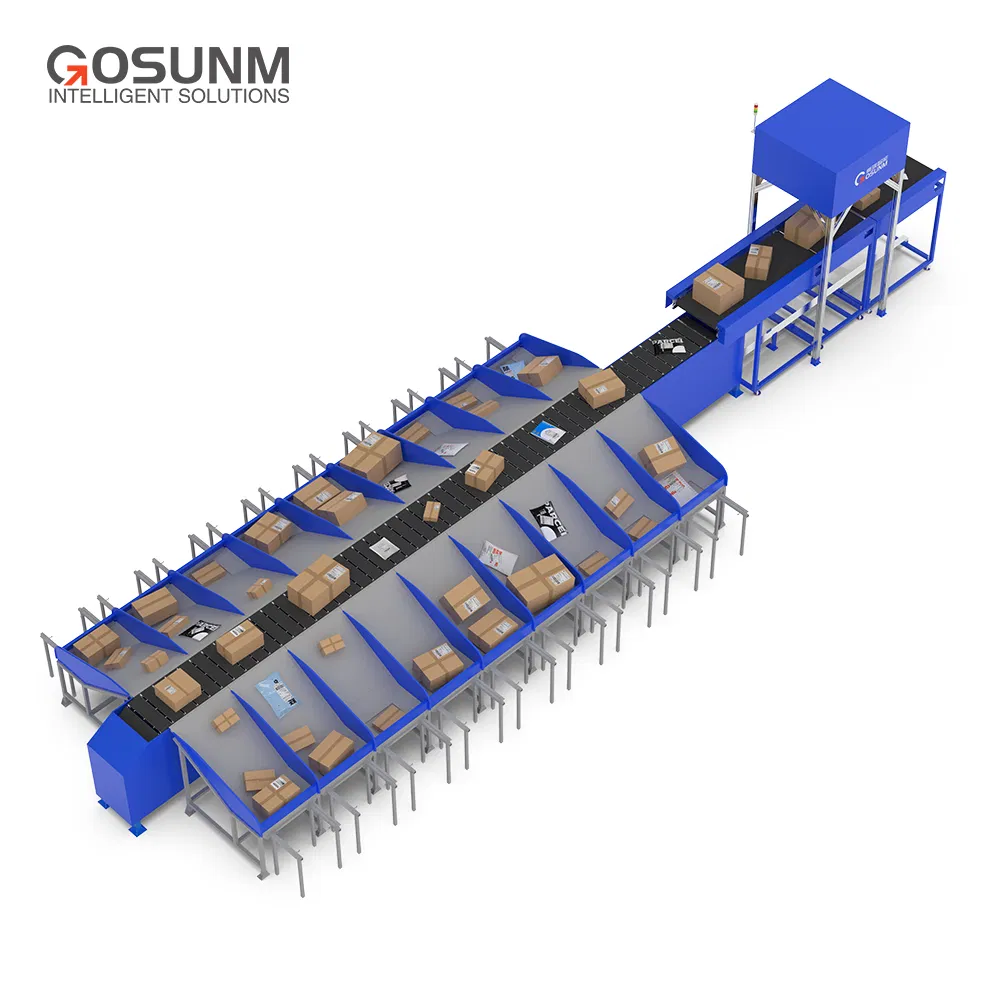 Narrow Crossbelt Sorter Featuring 1 2-2m/S Main Line Speed