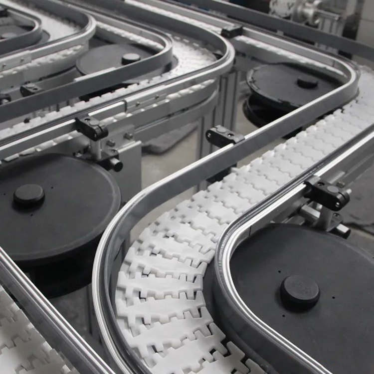 Customized High Quality Plastic Side Flex Top Chain Conveyor System Manufacturer