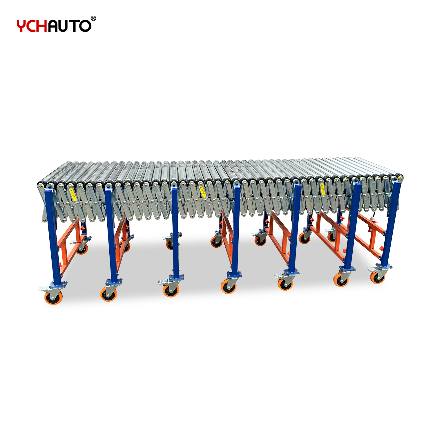 Heavy Duty Telescopic V Belt Rollers Conveyors System Motorized Expandable Flexible Roller Conveyor With CE