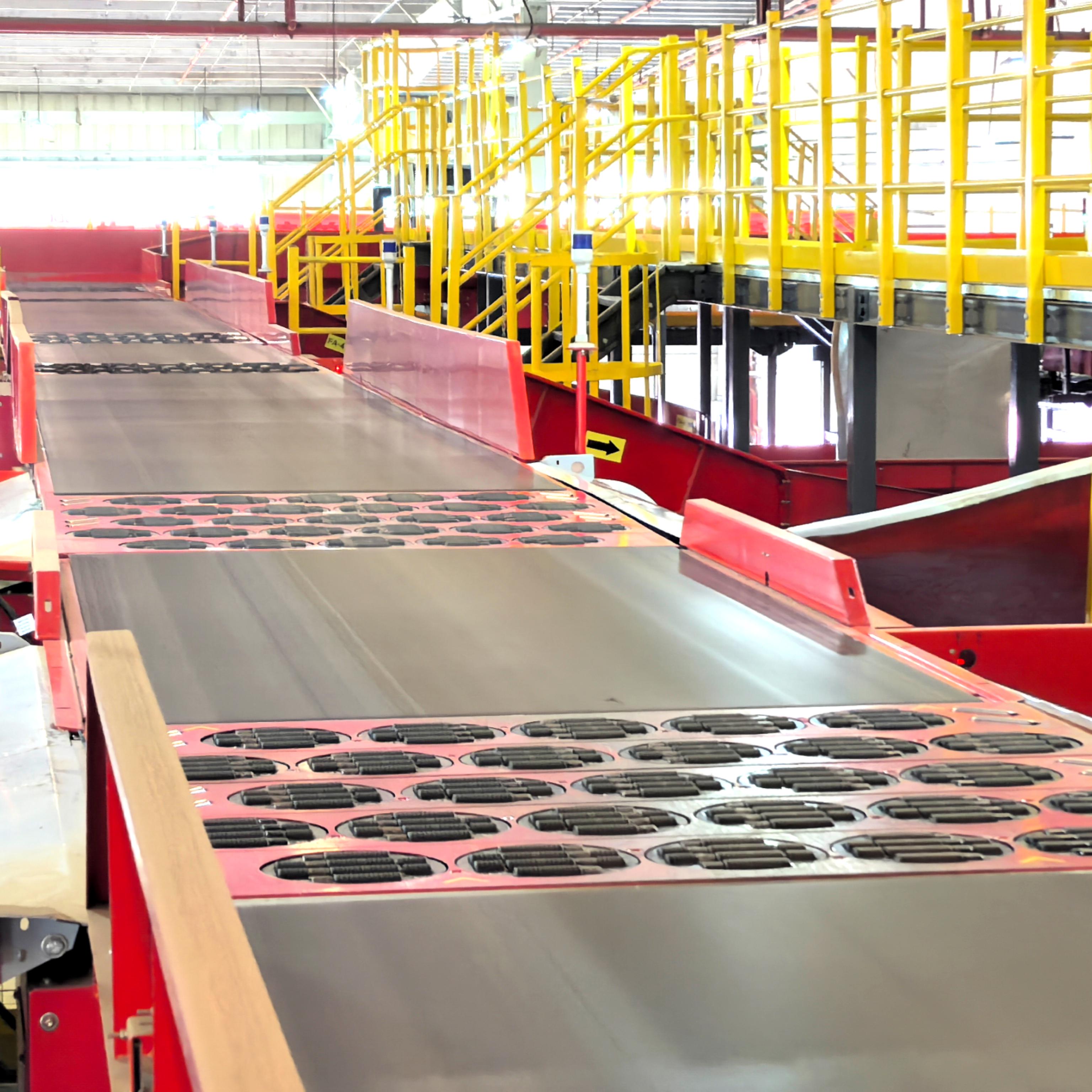 LUHUI Moderate Speed Wheel Sorting Conveyor DWS Sortation System Modular Wheel Sorter for Intelligent Warehouse