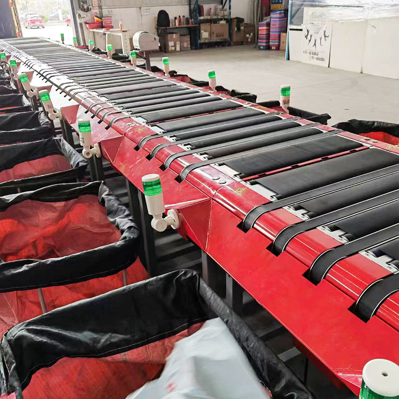 High Speed Linear Narrow Belt Sorter Parcel Conveyors for Streamlined Courier Center Logistic Operations