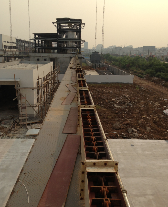 Customizable Chain Conveyor System for Bulk Material by Hualiang