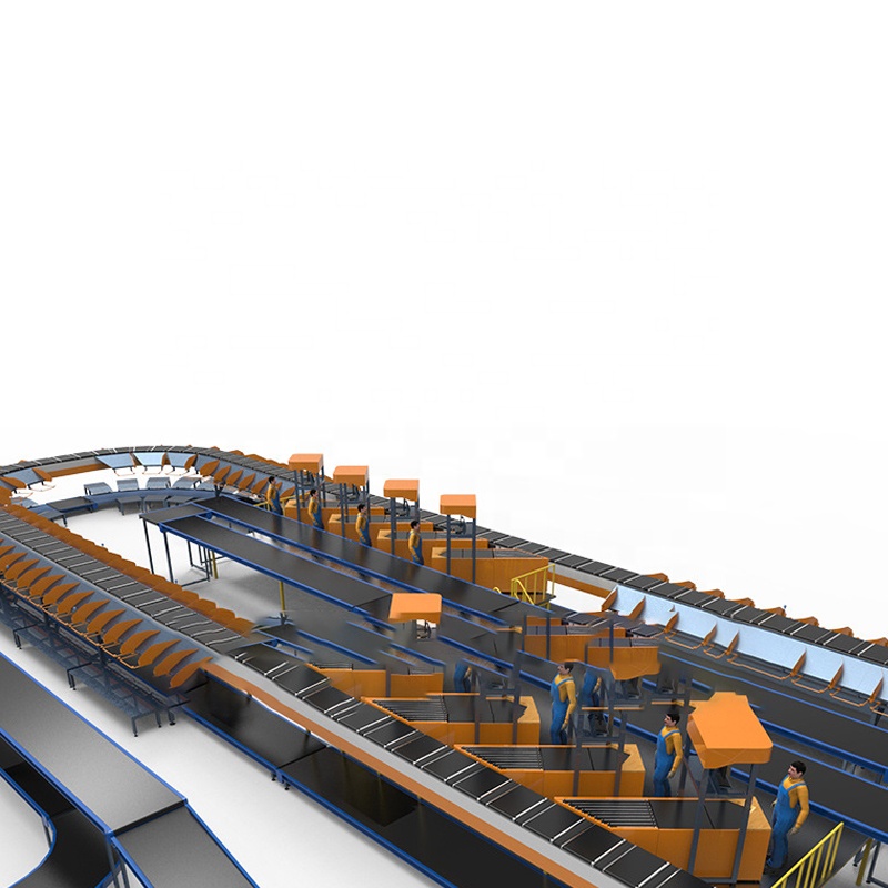 VPAI Warehouse Conveyor Custom Cross Belt Sorter Design Manufacturing for Logistics Fulfillment Centers Fast Delivery