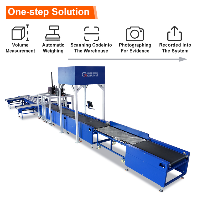 Logistic Barcode Scan Parcel Track Trace Dynamic Conveyor Automated Sorting Machine AI Dws System Weighing Conveyor