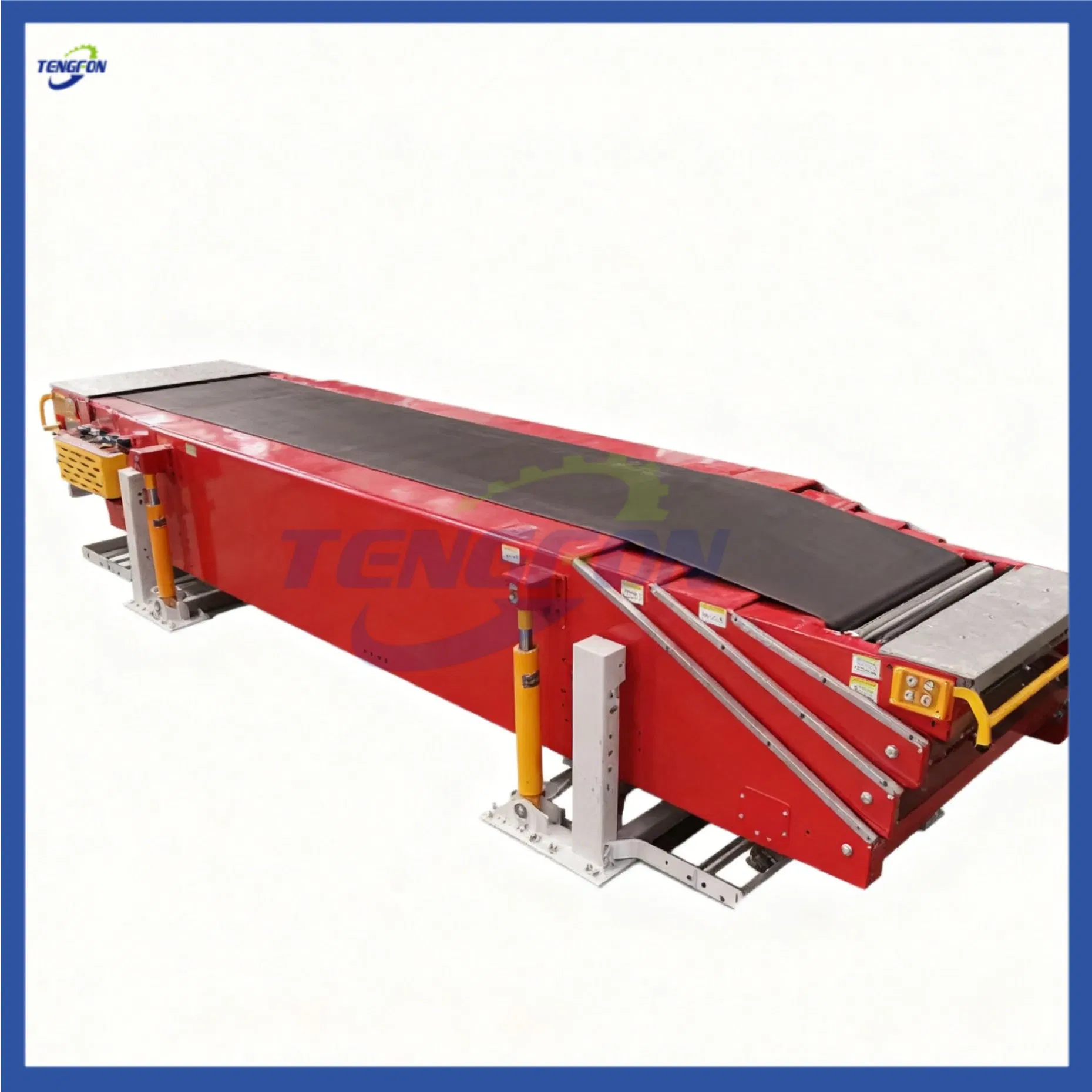 Automated Depalletizing Conveyor System for Warehouse with Roller &amp; Belt Transfer Line