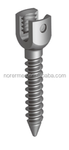 Veterinary Orthopedic Titanium Monoaxial Pedicle Screw for Spinal Fixation