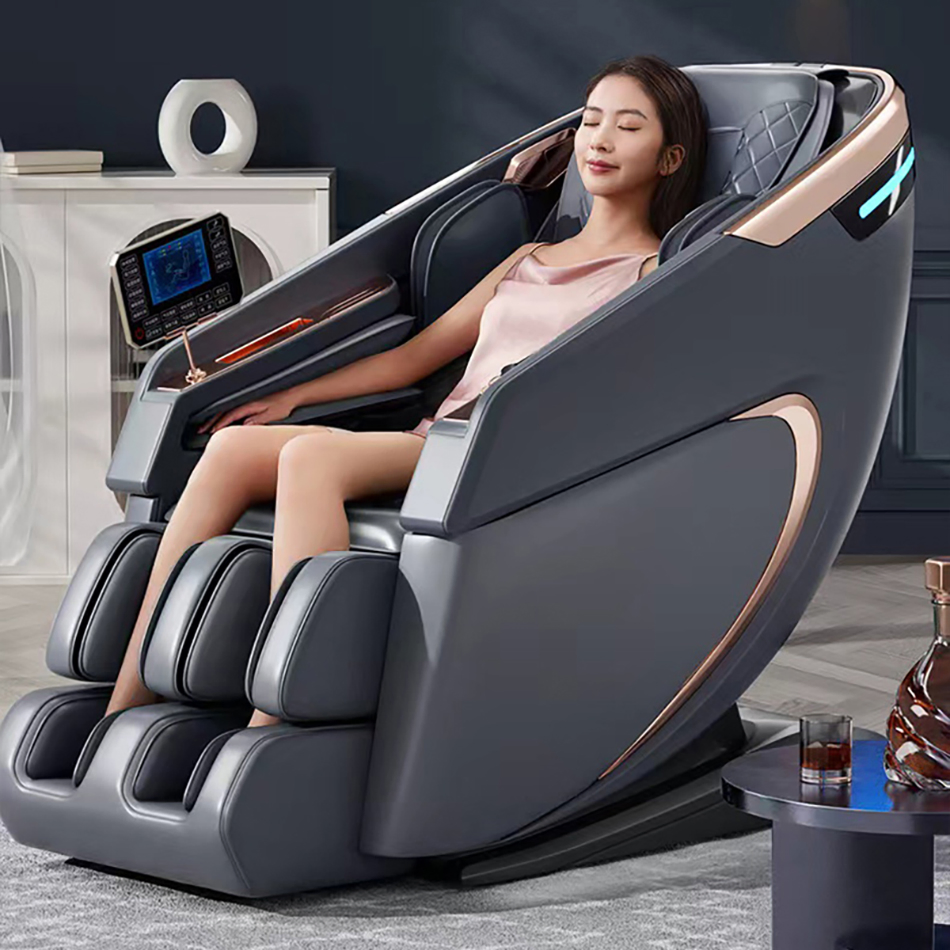 Custom Direct Sale Luxury Smart Wireless Shiatsu Electric Heating SL Track Massage Chair