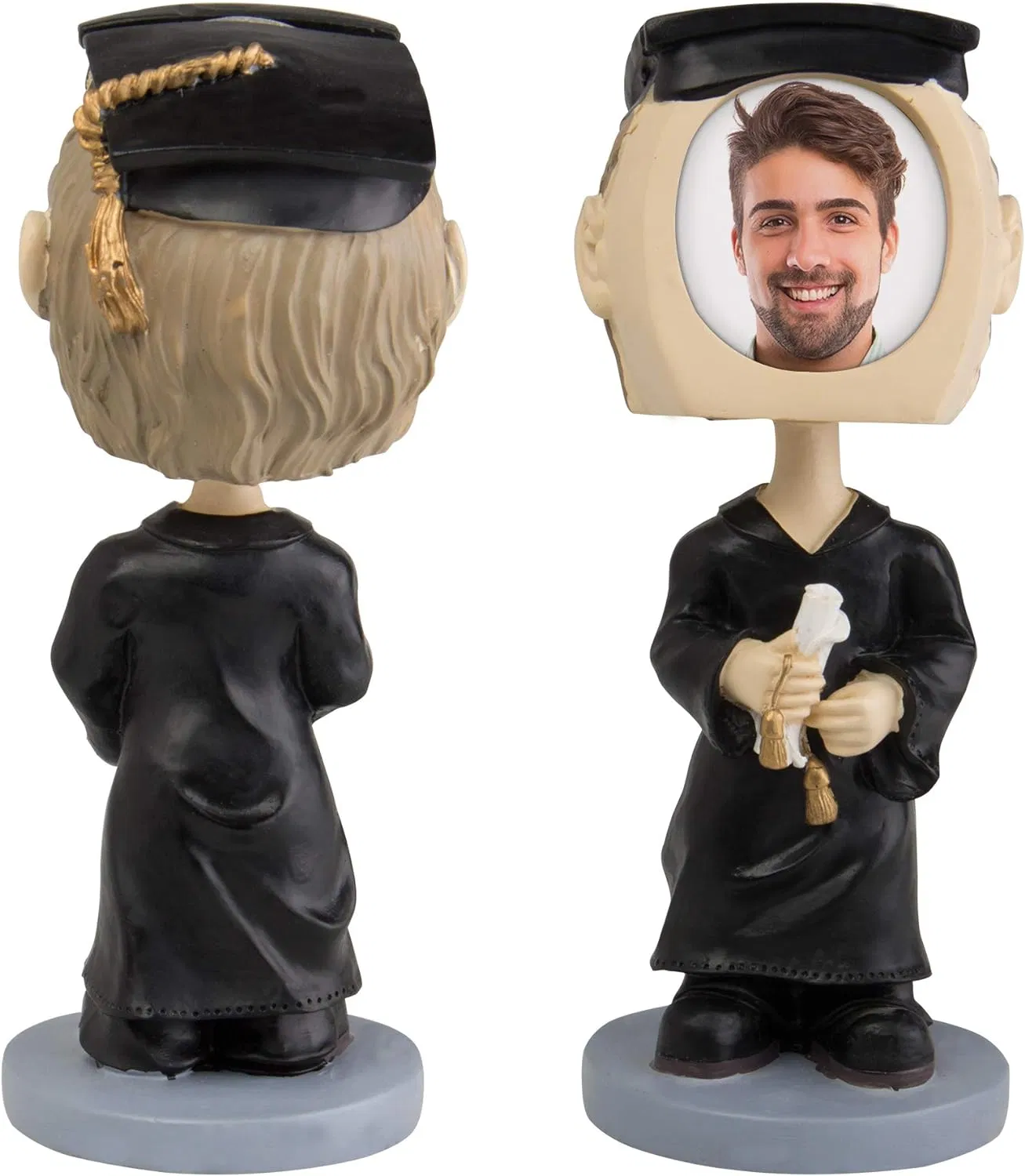 Custom Bobble Head Figurine Photo Frame Personalized Gift for Graduation
