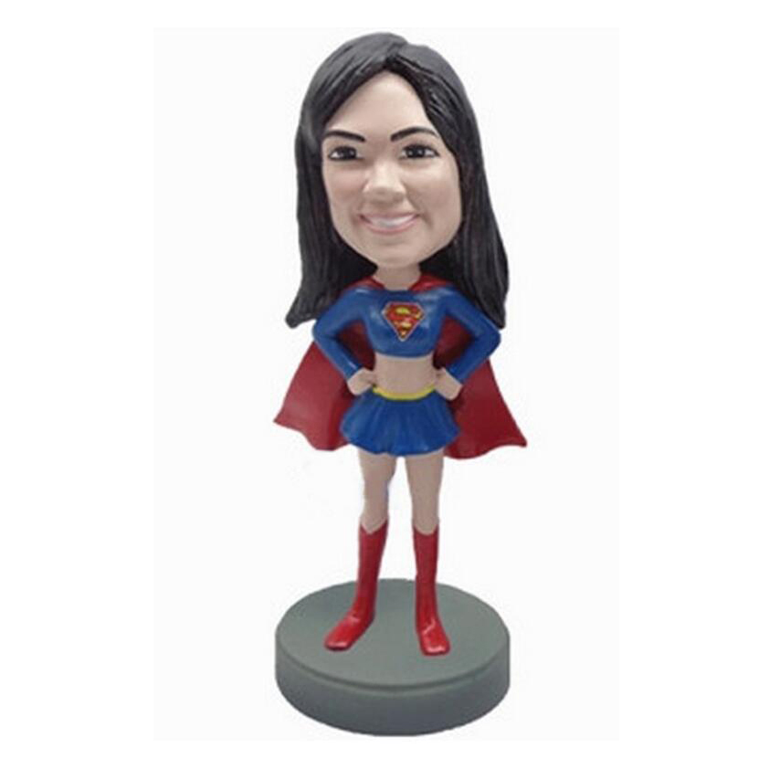 Personalized Powerful Women Figure Custom Super Women Super Mom Bobble Head