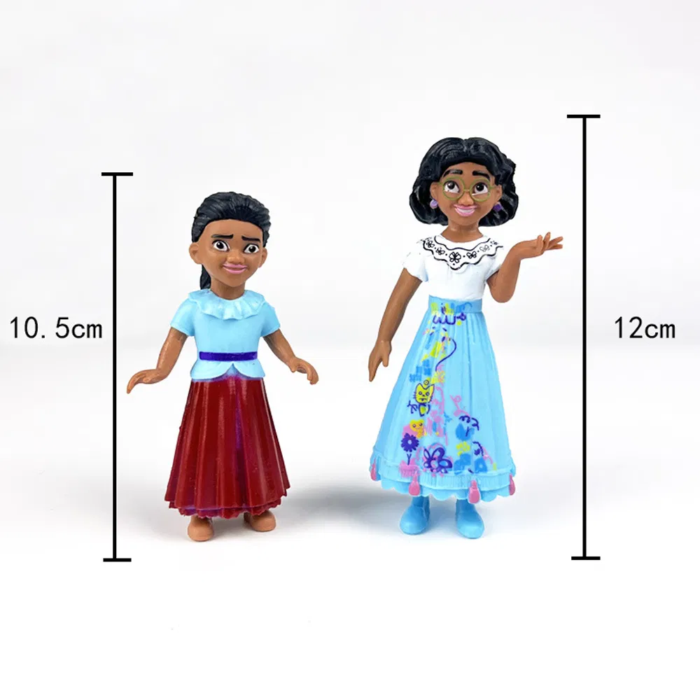 OEM/ODM Wholesale 3D Plastic PVC Famous Encanto Full House of Magic Movie Characters Princess Animals Miniature Anime Action Toy Cake Accessories Anime Figure