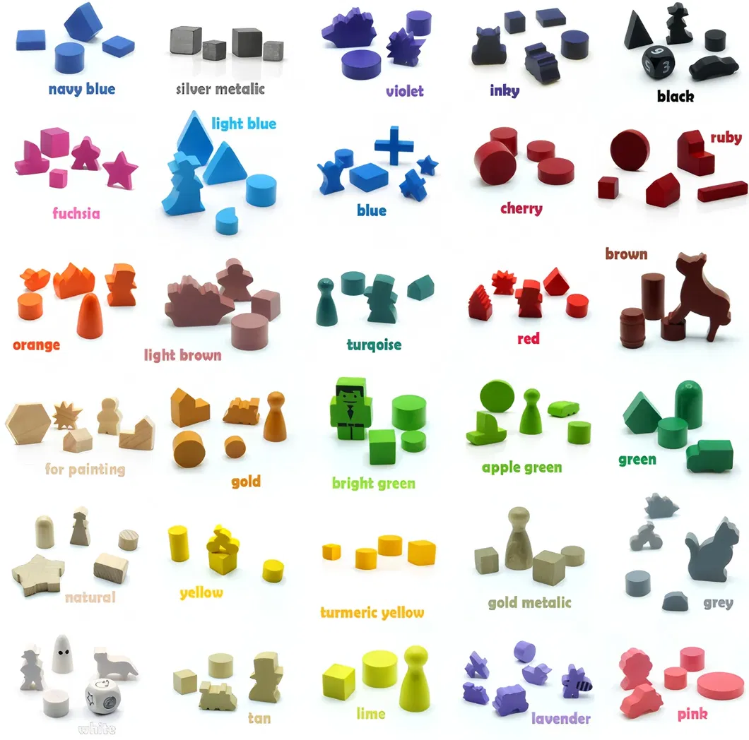 Wood Stars Chess Piece