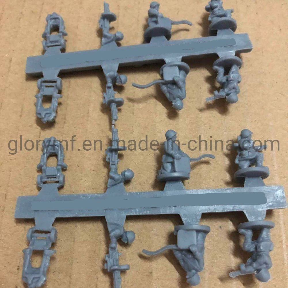Custom PVC Sprue Game Human Soldiers PVC Miniature Fiugre for Board Game