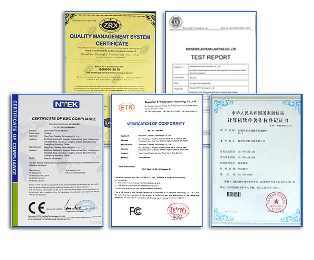 Certifications