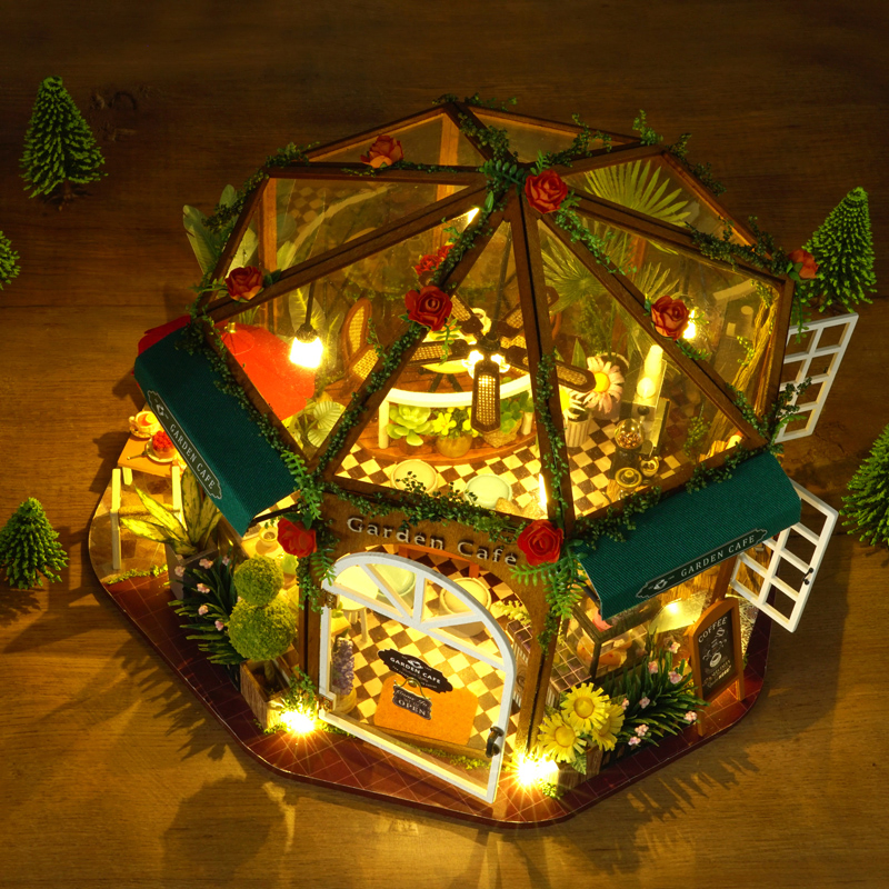 3D Doll House Mini House Educational Toys Style Wooden Miniature