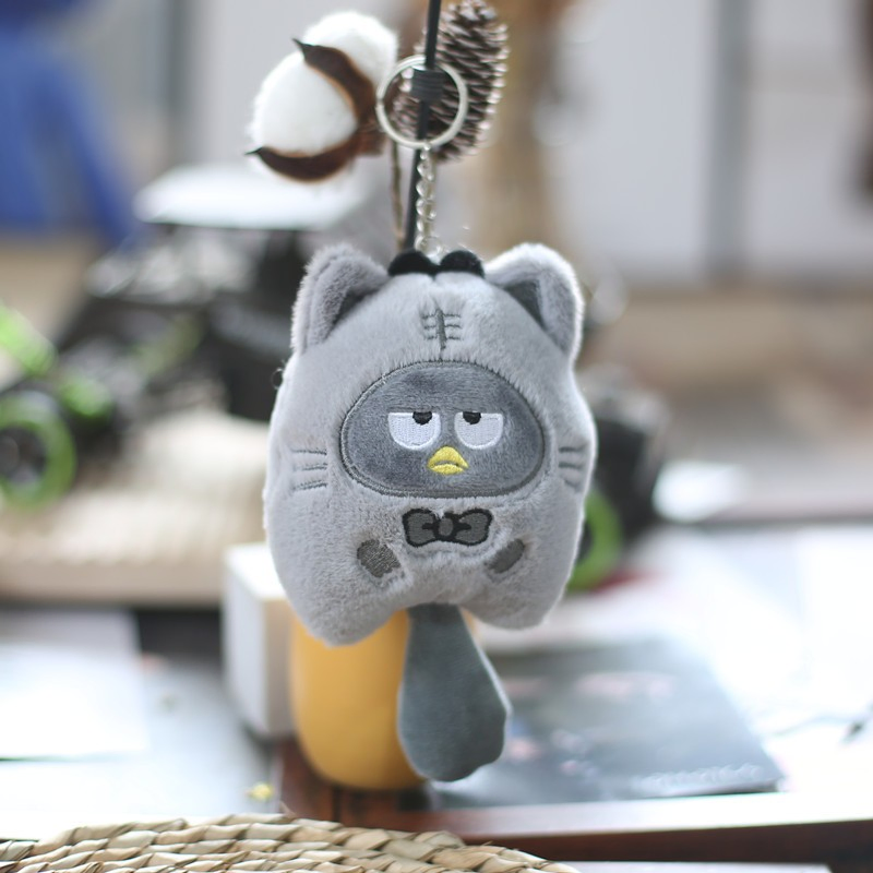 Wholesale Custom Cute Anime Sanrioss Soft Plush Keychain Stuffed Animal Kuromi My Melody Plush Toy Keychain