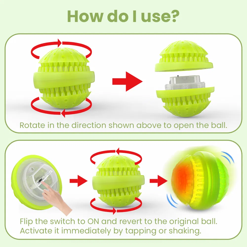 New Arrival Pet Interactive Durable LED Light up Silicon Dog Chew Toy Ball Halloween Glow in The Dark Puppy Toy Ball