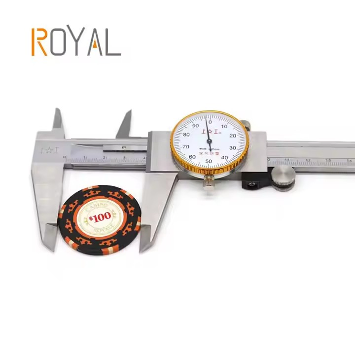 Casino Tricolor 14G Clay Poker Chips Pieces