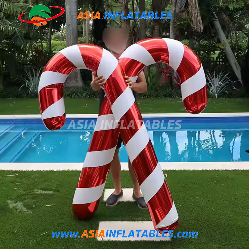 Pretty Inflatable Lollipop Prop with LED Lighting Ceiling Sweet Candy Balloon Decor