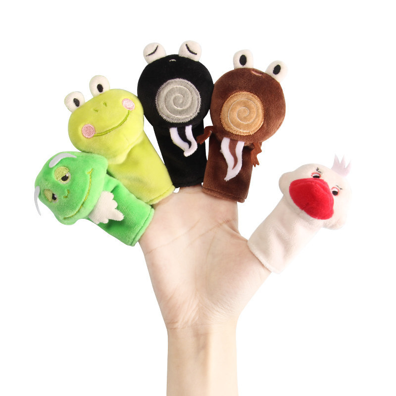 Custom Soft Plush Educational Finger Hand Puppet for Kids