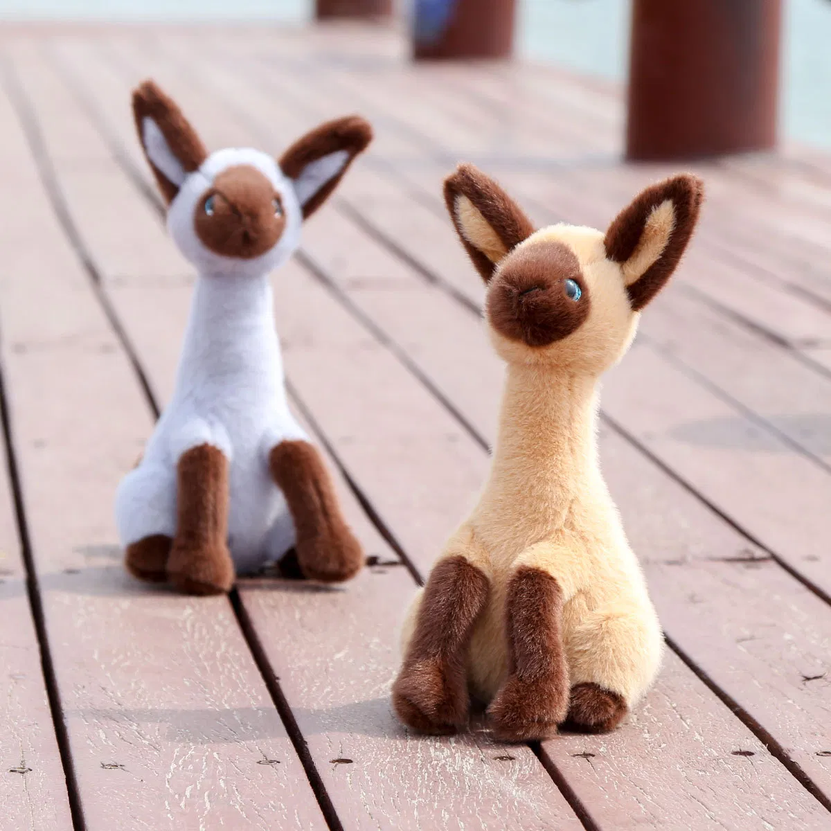 Super Cute Siamese Cat Plush Custom Stuffed Animal for Promoting Companion