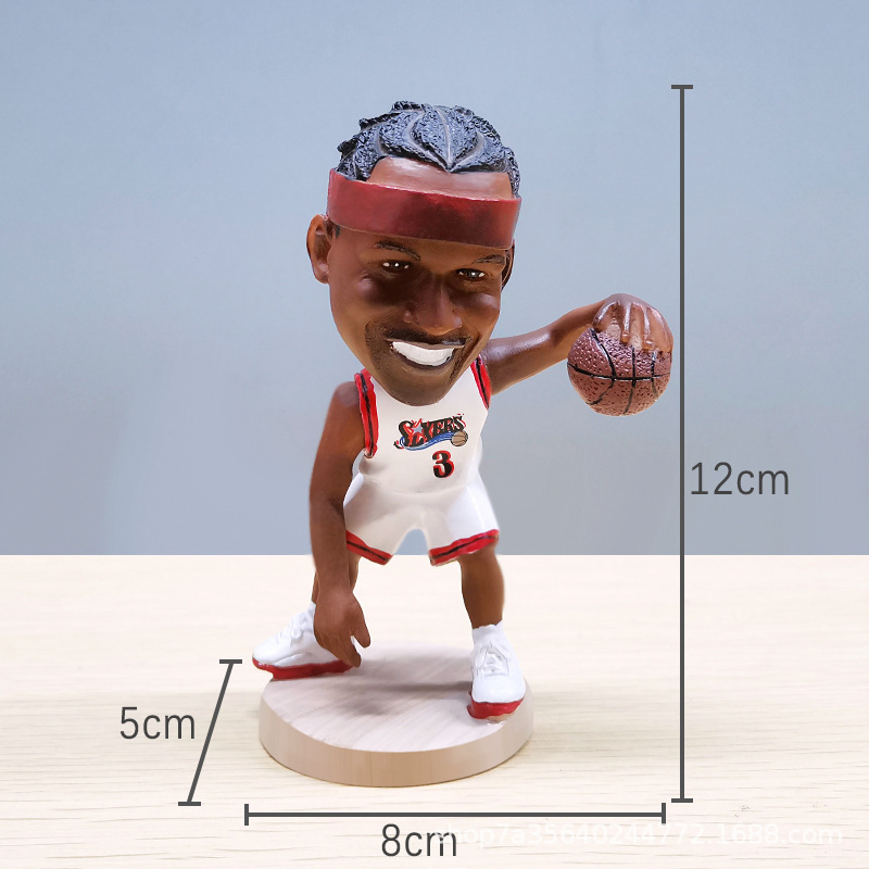 Personalized Dashboard NBA Basketball Player Bobblehead