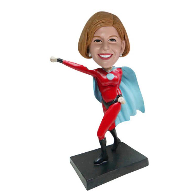 Personalized Powerful Women Figure Custom Super Women Super Mom Bobble Head