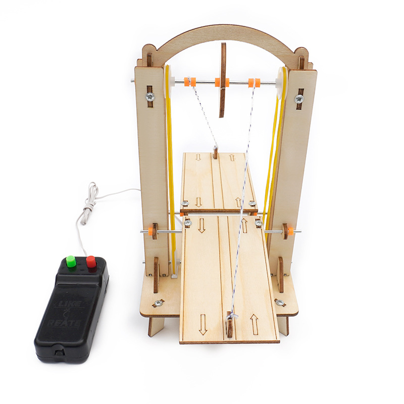 Lift Bridge Model Kit Children′ S DIY Stem Creative Scientific Programming Technology Learning Wooden Educational Toys