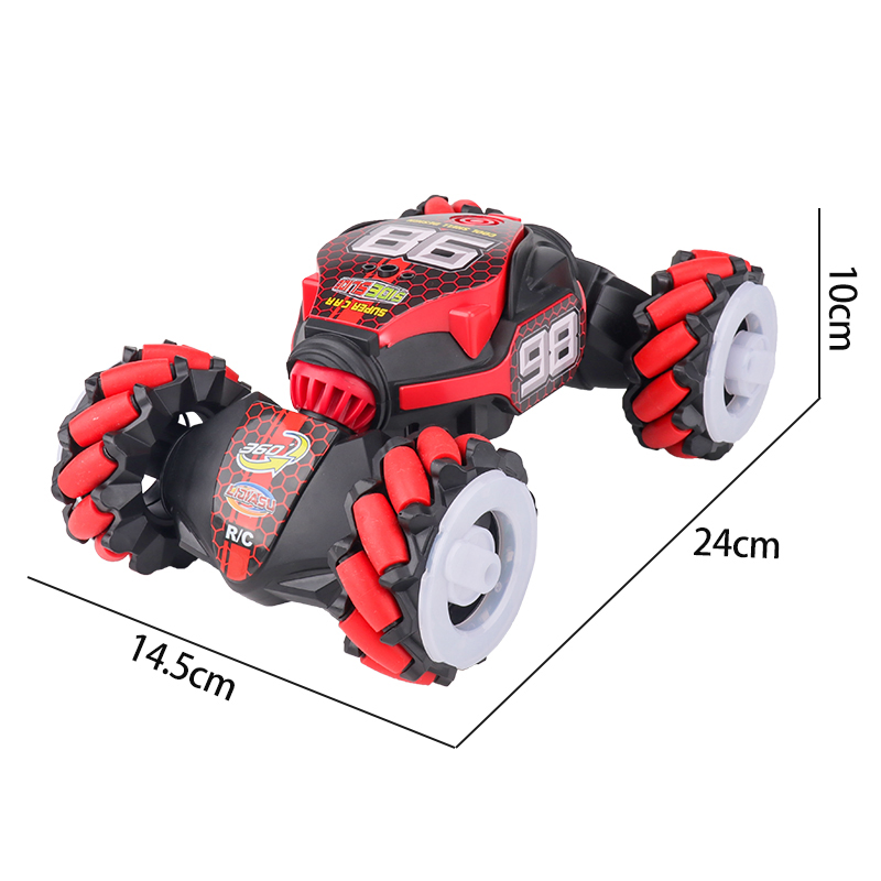 Wholesale Three Remote Control Integrated Electric Cool Light RC Stunt 360 Degrees Car Hand Gesture Sensing Remote Control Toy Drift RC Car