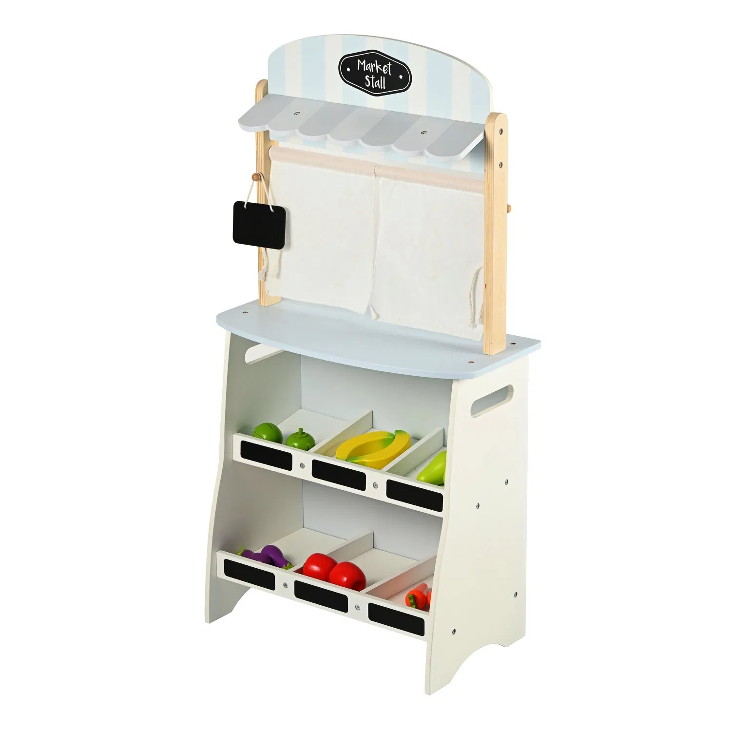 Wooden Educational Montessori Wholesale Role Playing Baby Kids Children Toys Shop Market Stand Toy