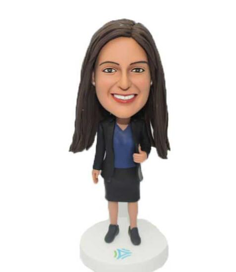 Personalized Boss Lady Bobble Head Office Tabletop Decor