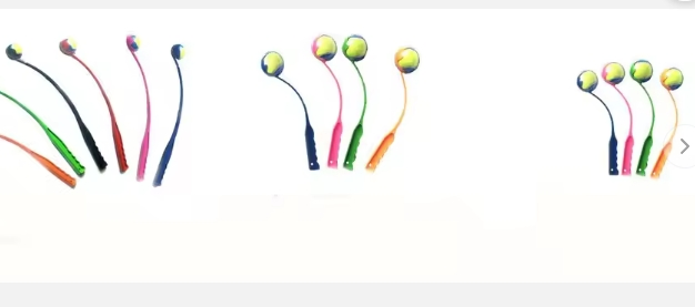 Wholesale Interactive Outdoor Puppy Play Toy Sustainable Eco-Friendly Rubber Plastic Stick Durable Tennis for Dog Training