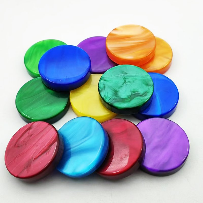 Classic Marbled Board Game Backgammon Checker Chips Chess Pieces