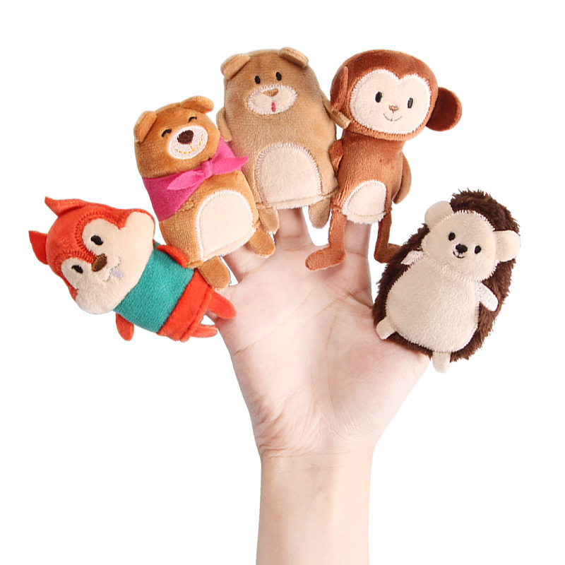 Custom Soft Plush Educational Finger Hand Puppet for Kids
