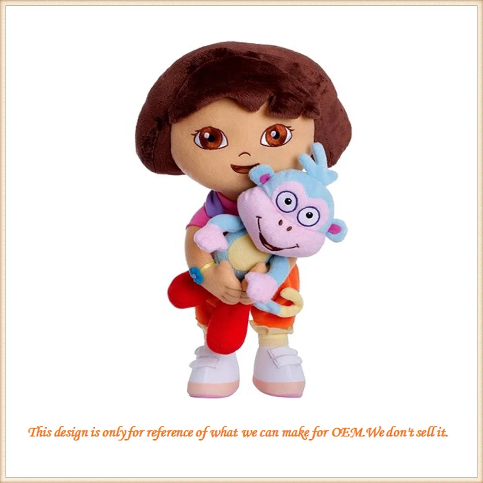Cute Doll with T-Shirt Custom Stuffed Plush Girl Doll