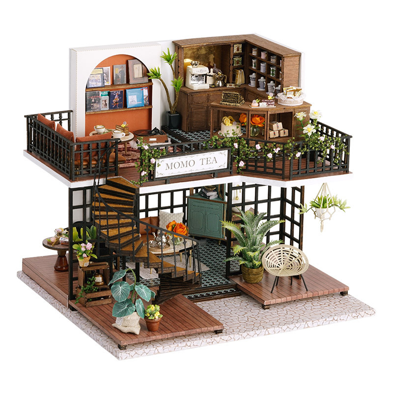 3D DIY Fancy Wooden Educational Toys Outdoor Miniature Doll House