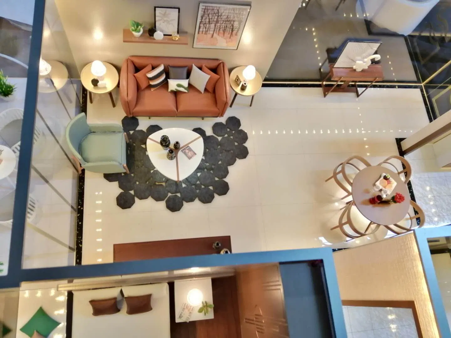 3D Design Interior Layout Miniature Scale Model with Lighting Display