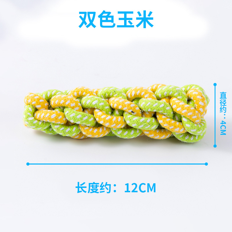 Interactive Pet Toy Cotton Rope Eco Friendly Custom Double Knotted Aggressive Chewers Dog Rope Toys